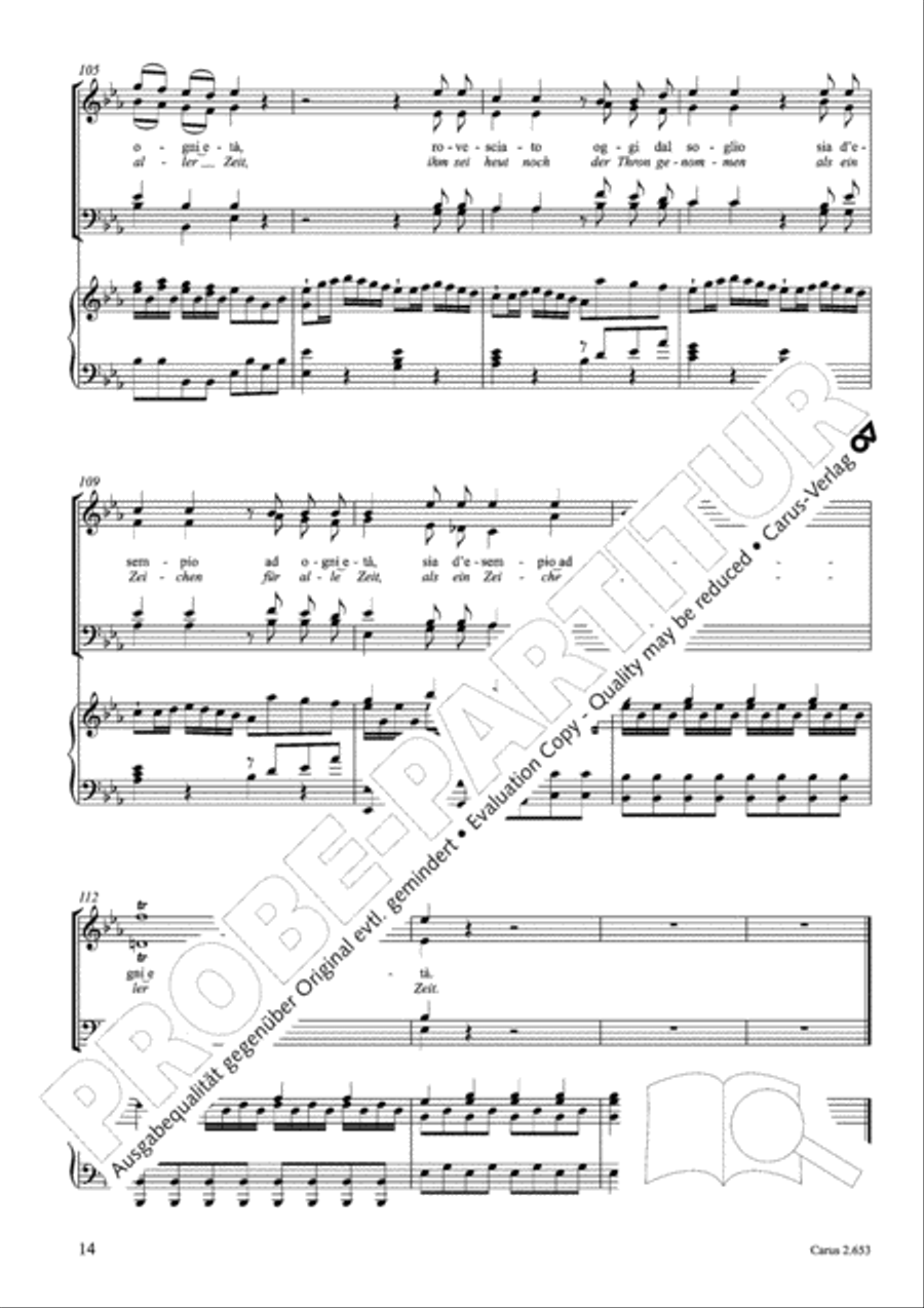 Choral collection Great Opera Choruses - Mozart * Haydn (choir & piano) Choir scores gallery preview page 25