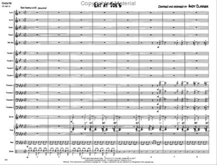 Eat At Joe's Jazz Ensemble scores gallery preview page 2