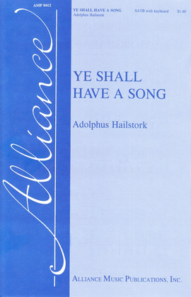 Book cover for Ye Shall Have a Song