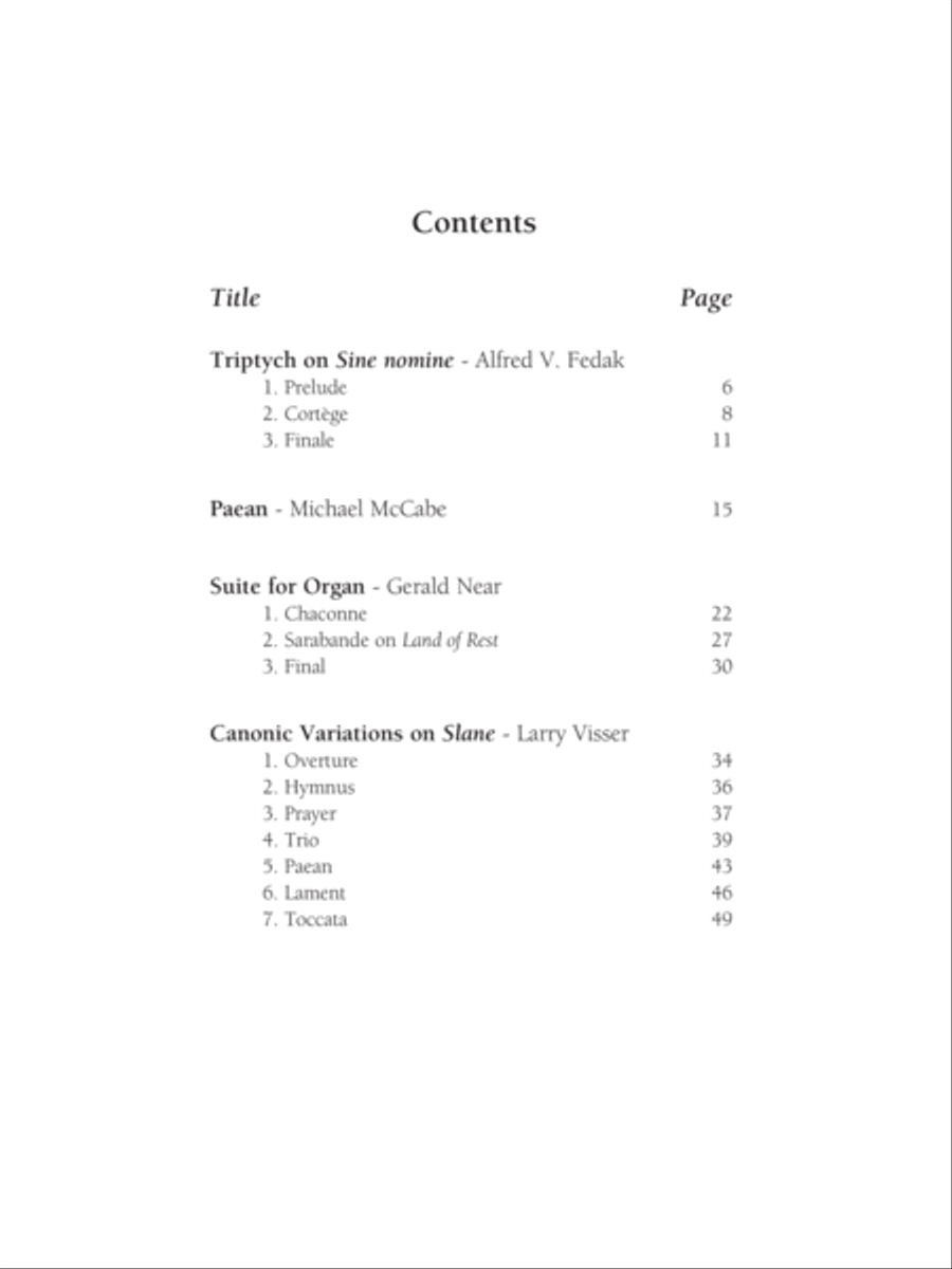 Marilyn Mason Music Library, Volume 5 Organ scores gallery preview page 2