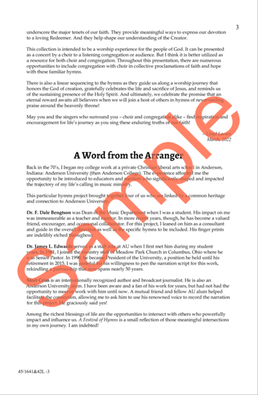 A Festival of Hymns SATB 4-Part scores gallery preview page 4