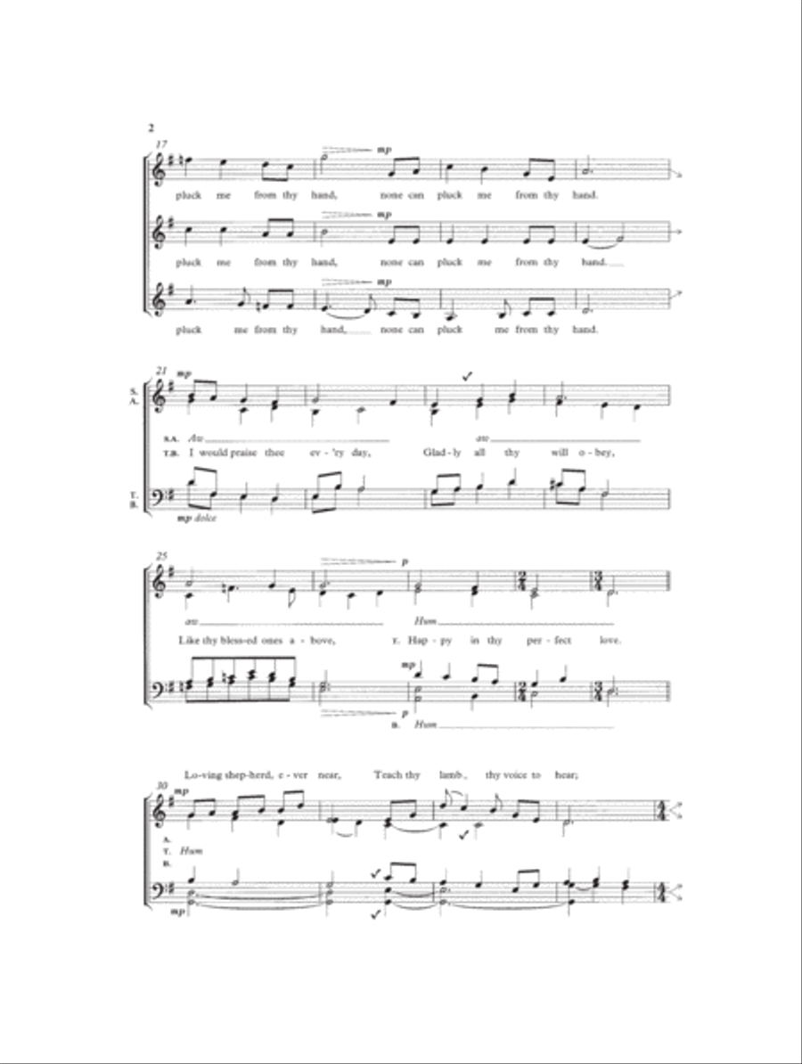 Loving shepherd of thy sheep 4-Part scores gallery preview page 2