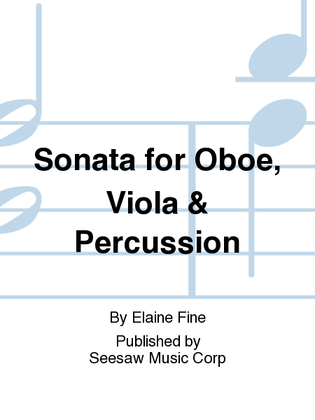Sonata for Oboe, Viola & Percussion