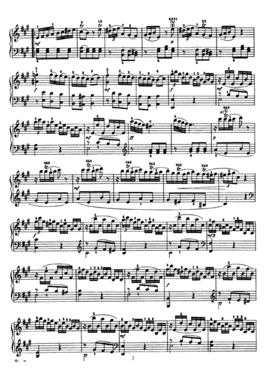 Sonata No.5 in A Major by Haydn for Piano Solo - Original Version (Full Score)