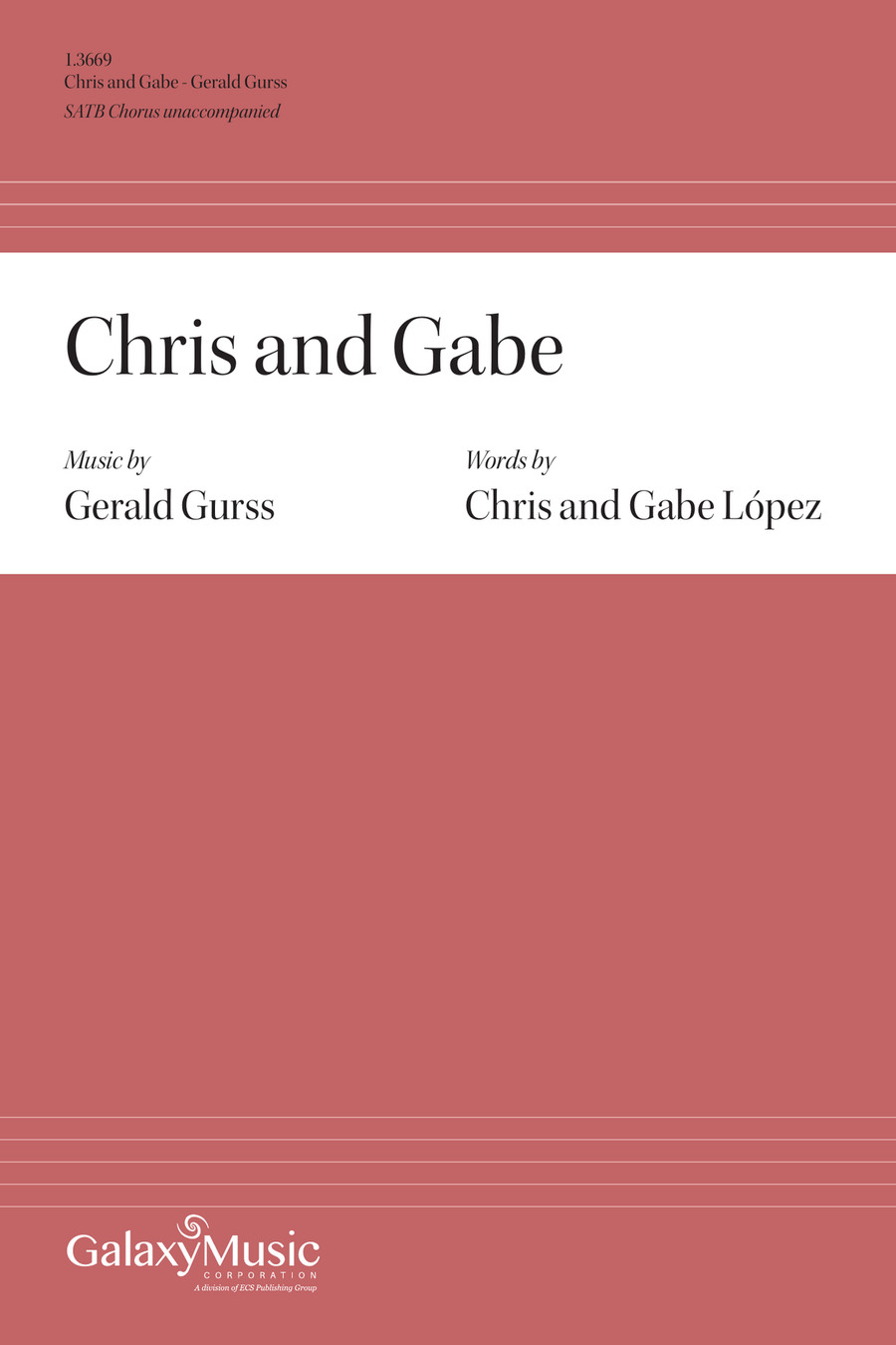Chris and Gabe Chris and Gabe 4-Part scores gallery preview page 1