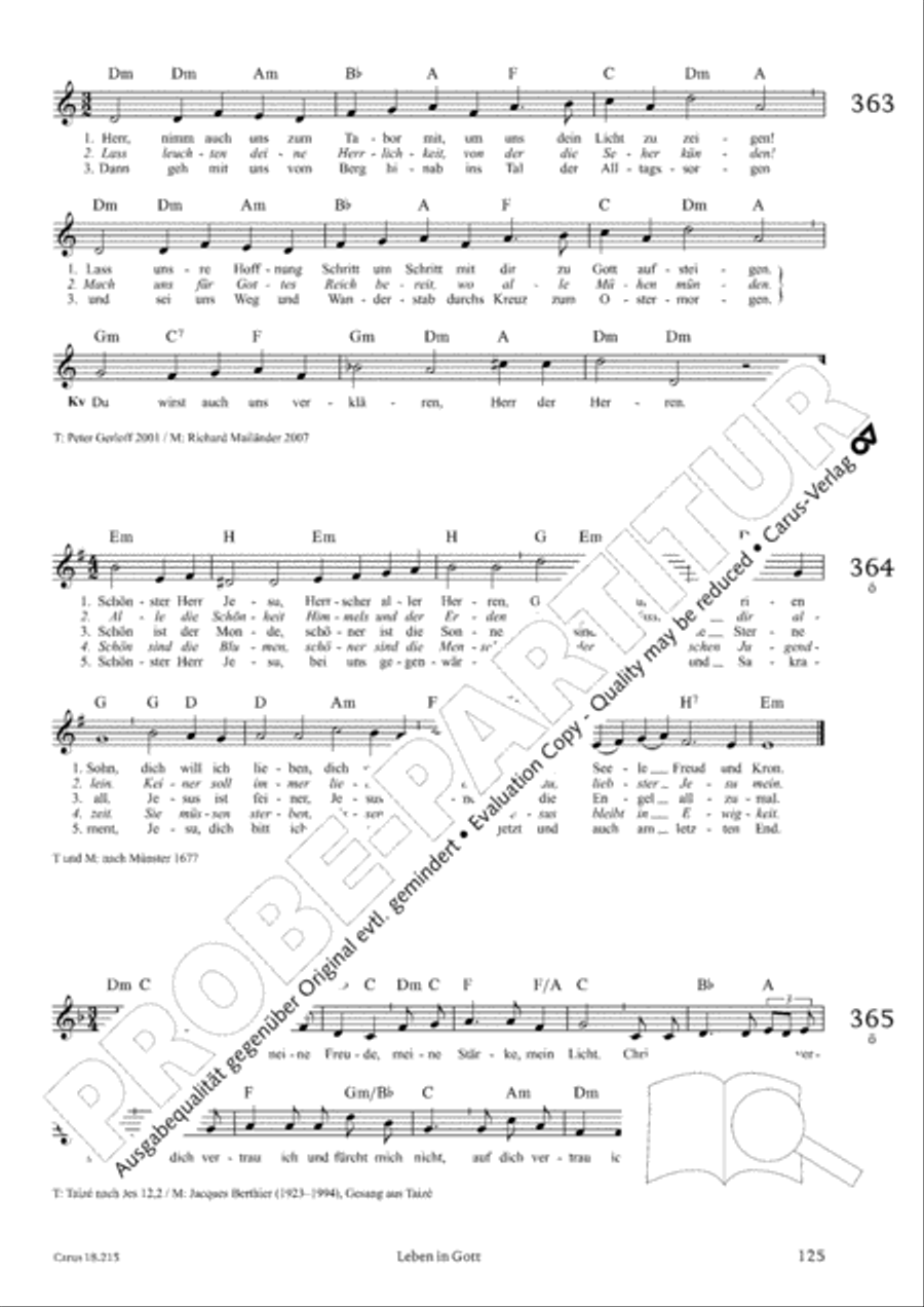 Gitarrenbuch zum Gotteslob Guitar scores gallery preview page 119