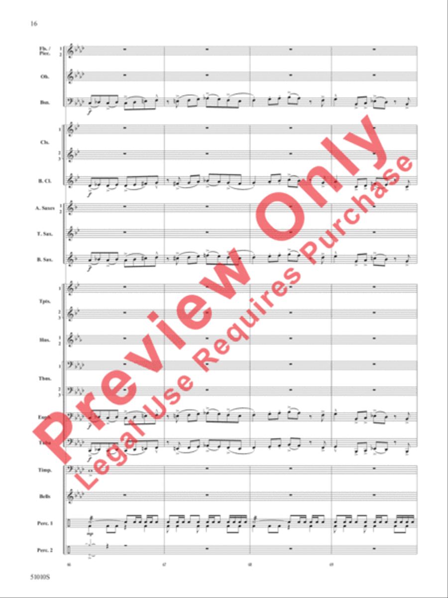 Sentinel Concert Band scores gallery preview page 17