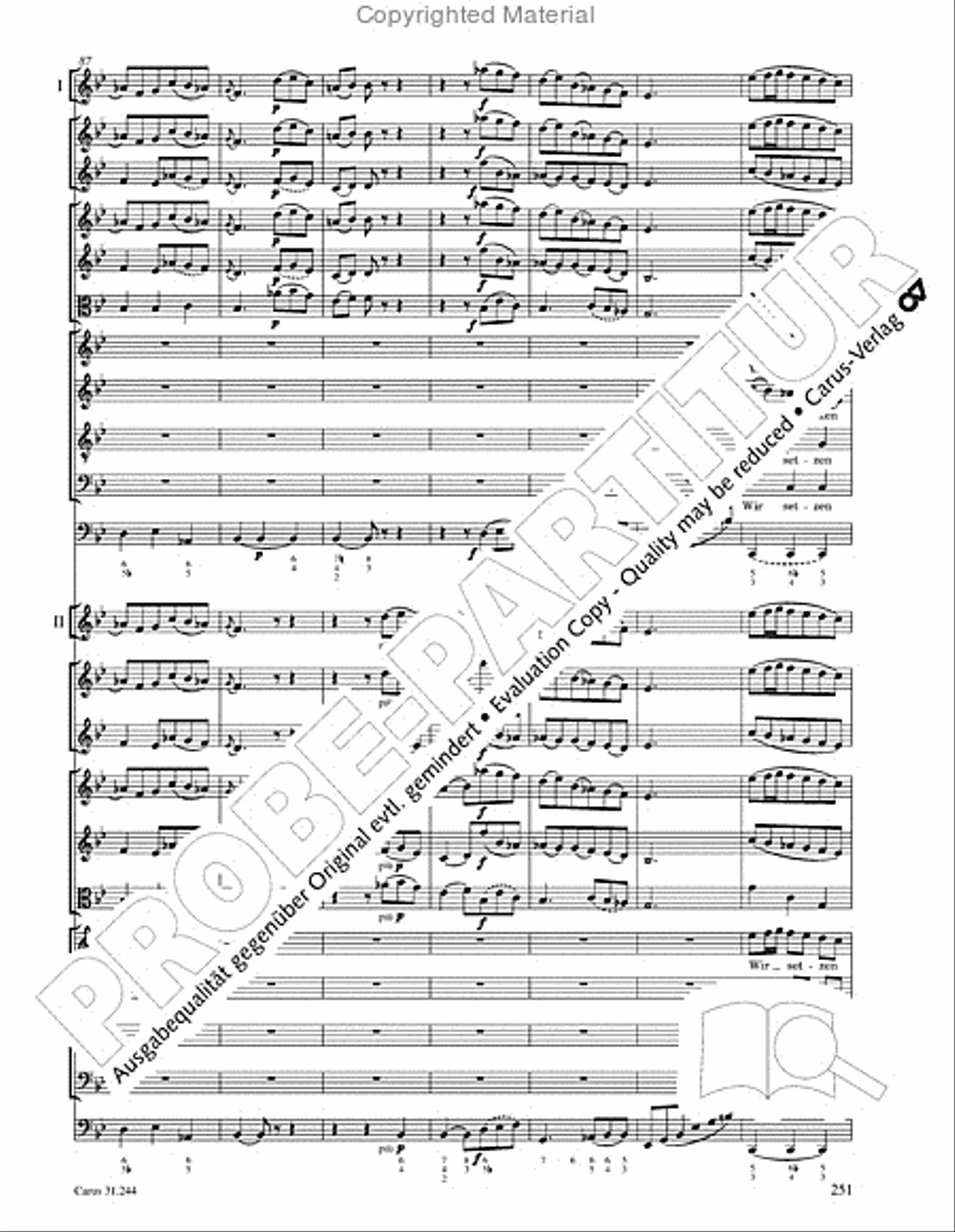 St. Matthew Passion (Matthaus-Passion) 4-Part scores gallery preview page 253