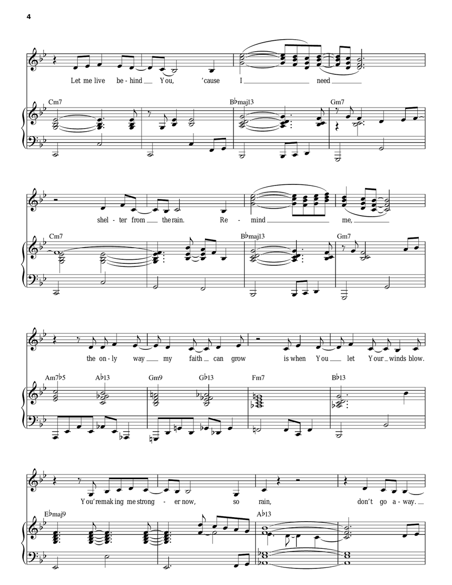Hide Me Piano, Vocal scores gallery preview page 4