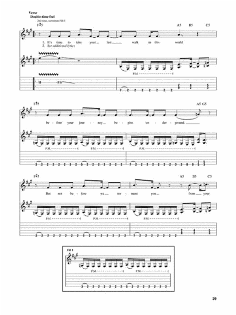 Megadeth Electric Guitar scores gallery preview page 7