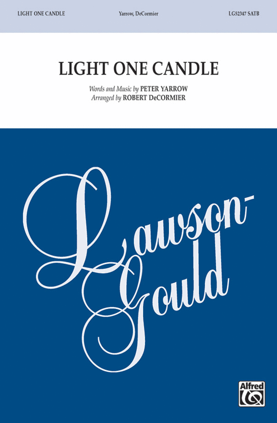 Light One Candle 4-Part scores gallery preview page 1