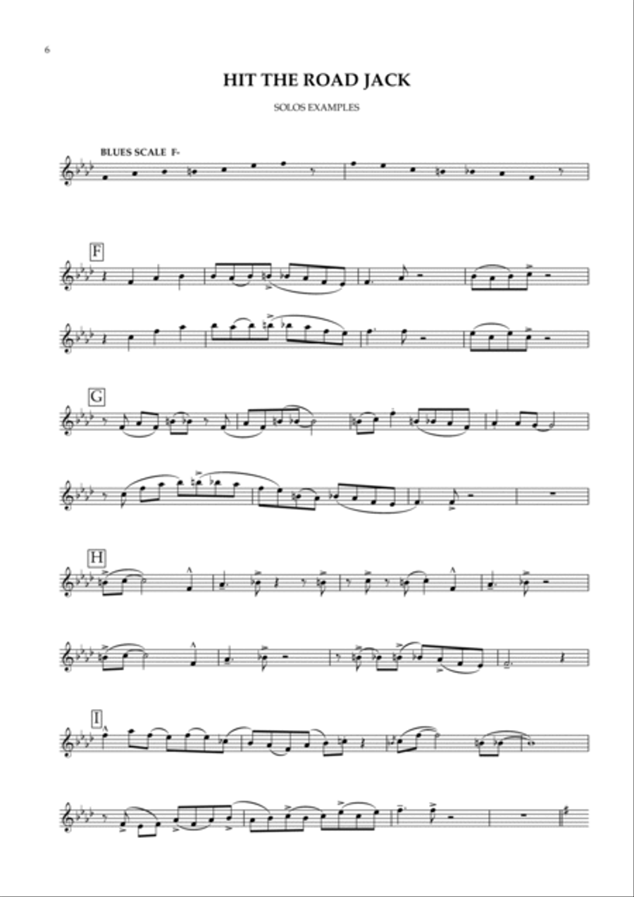 Hit The Road Jack Hit The Road Jack Alto Saxophone scores gallery preview page 6