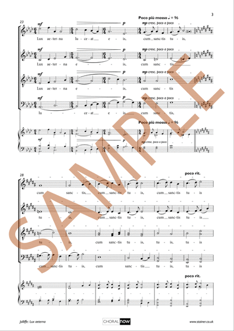 Lux aeterna Lux aeterna 4-Part scores gallery preview page 4