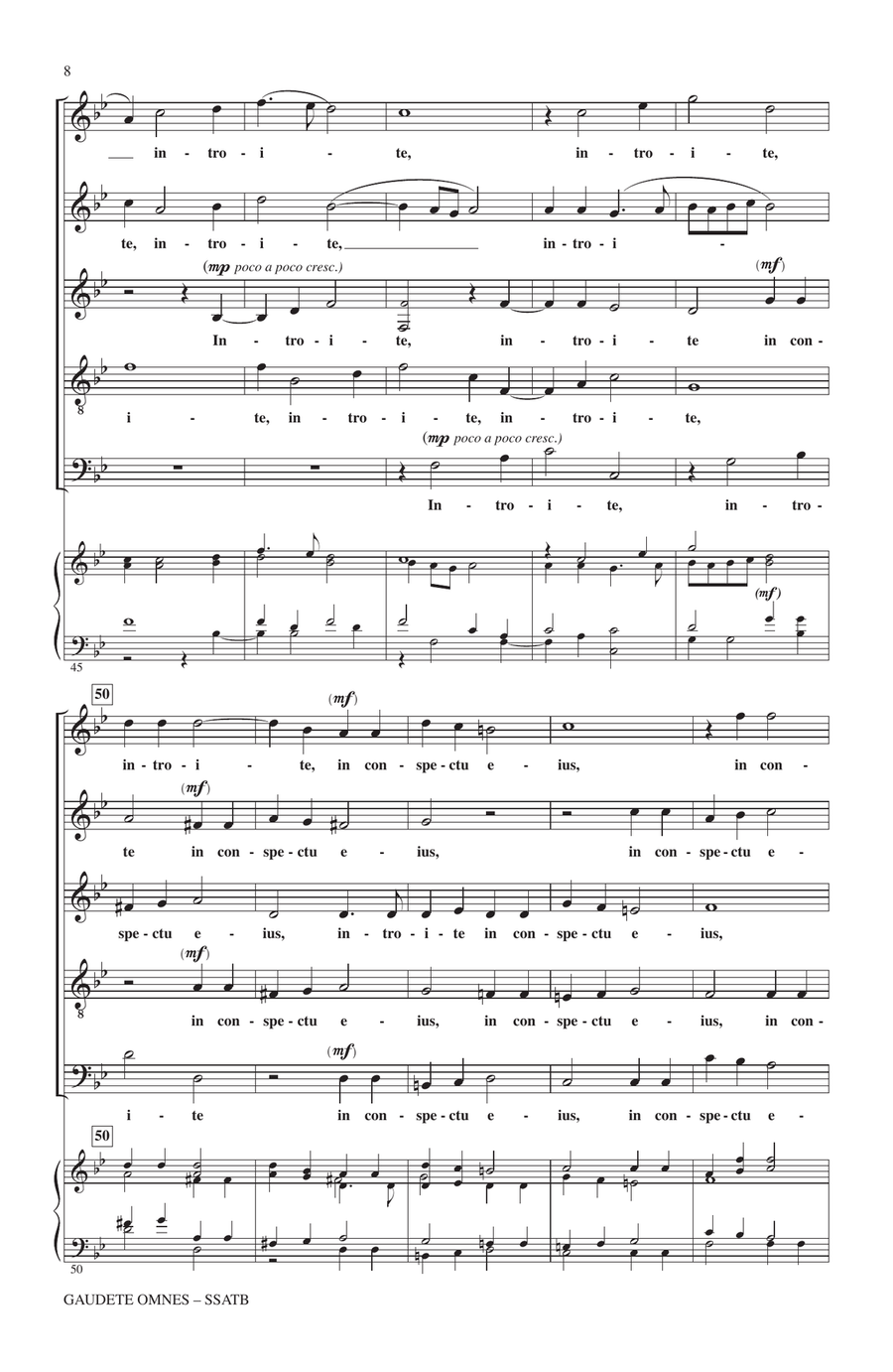 Gaudete Omnes by Jan Pieterszoon Sweelinck 4-Part - Digital Sheet Music page 6