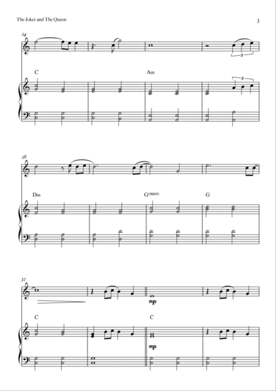 The Joker And The Queen (feat. Taylor Swift) Violin Solo scores gallery preview page 3