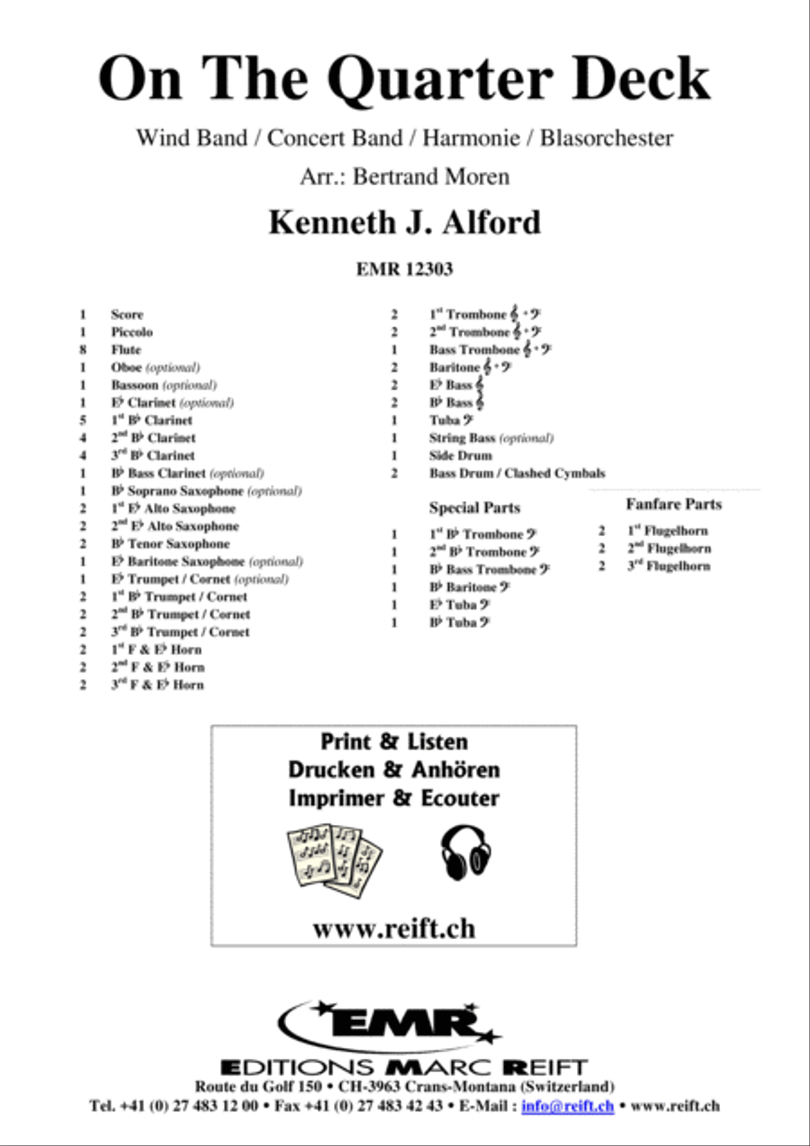 On The Quarter Deck Concert Band scores gallery preview page 2