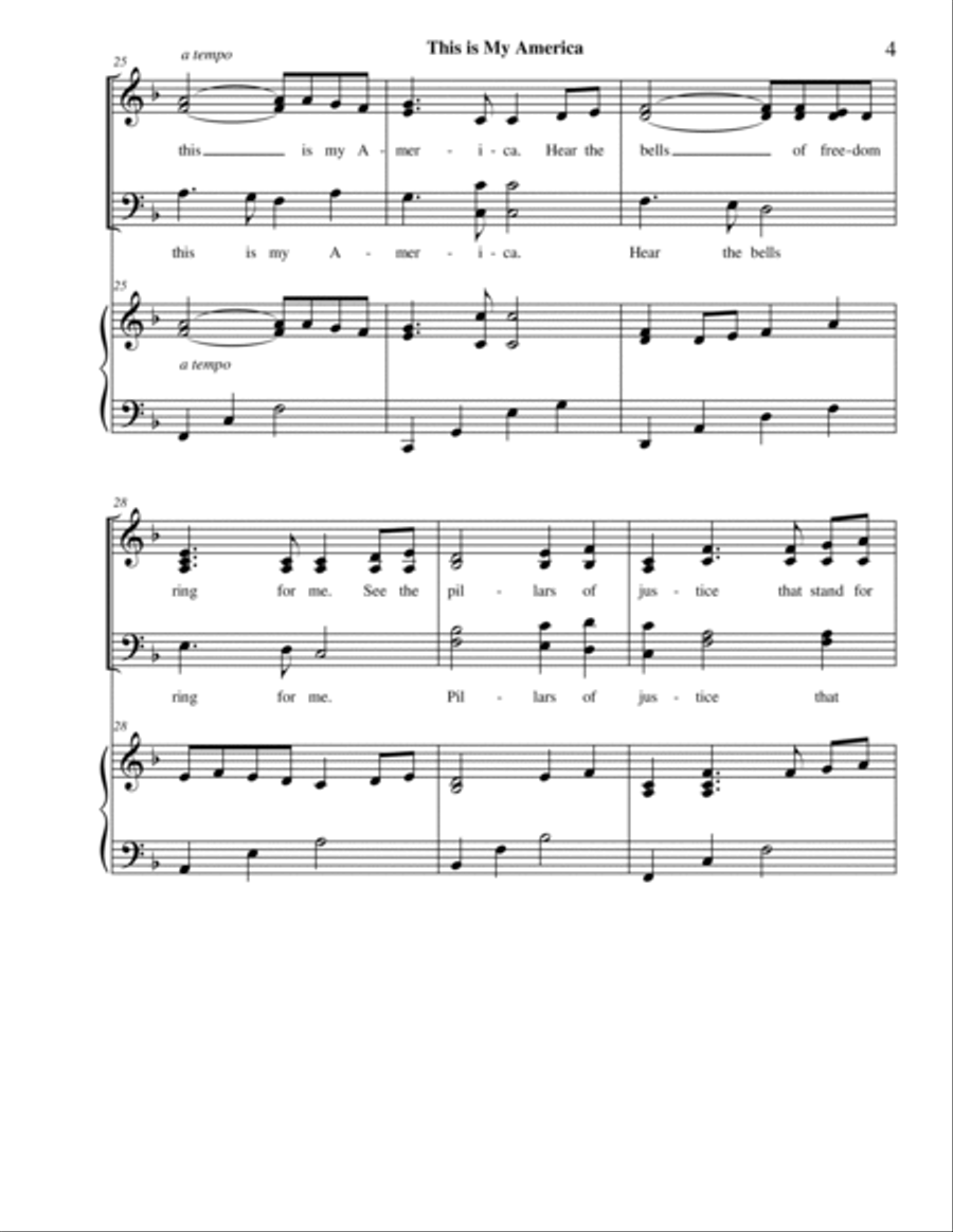 This is My America This is My America 4-Part scores gallery preview page 4