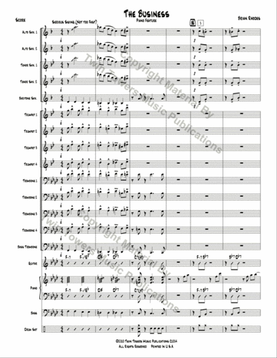 The Business The Business Jazz Ensemble scores gallery preview page 3