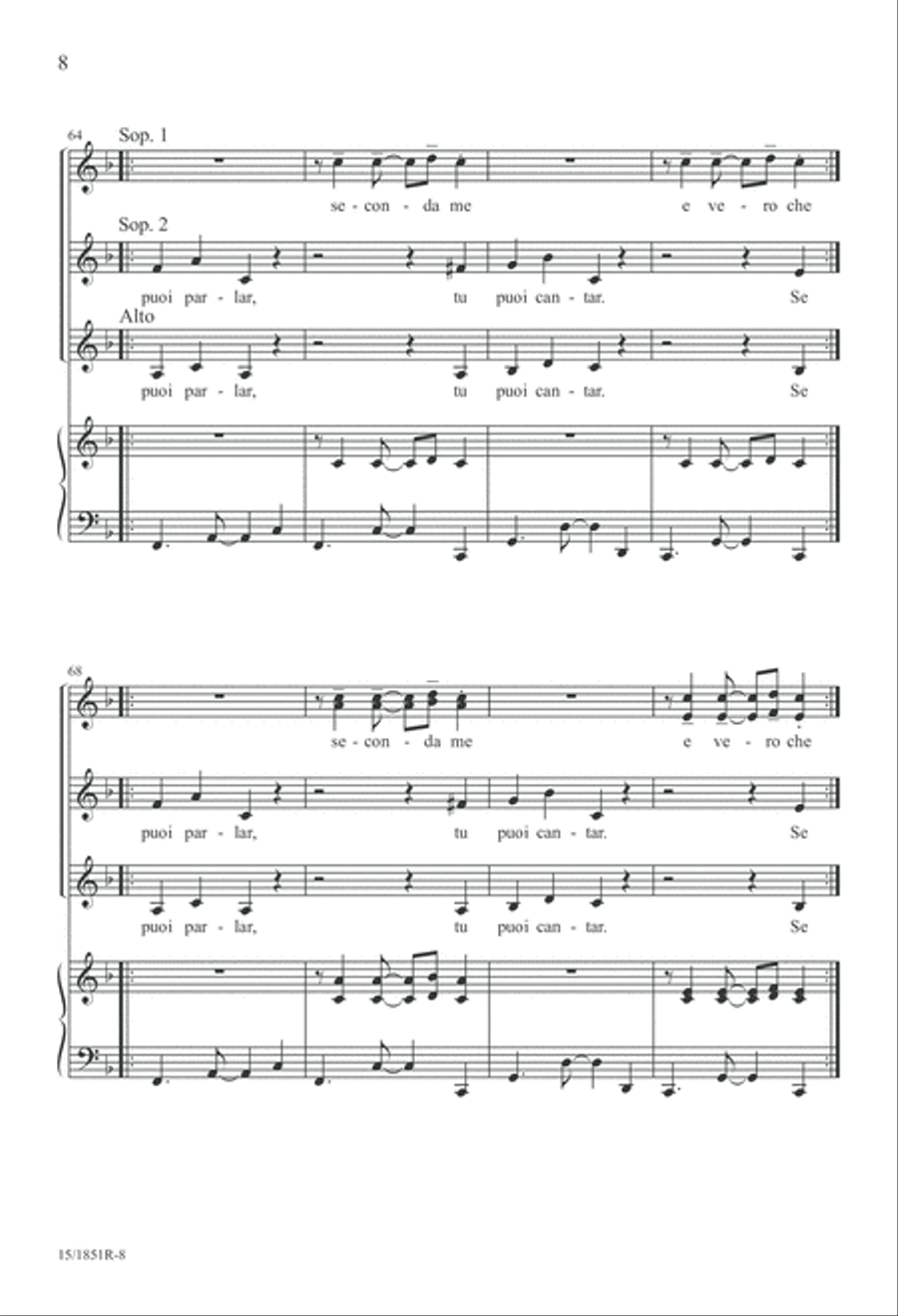 Se Puoi Parlare Se Puoi Parlare SSA scores gallery preview page 8