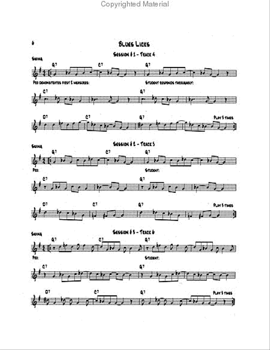 Know Before You Blow - Blues for Alto Saxophone with 2 CDs Alto Saxophone scores gallery preview page 3