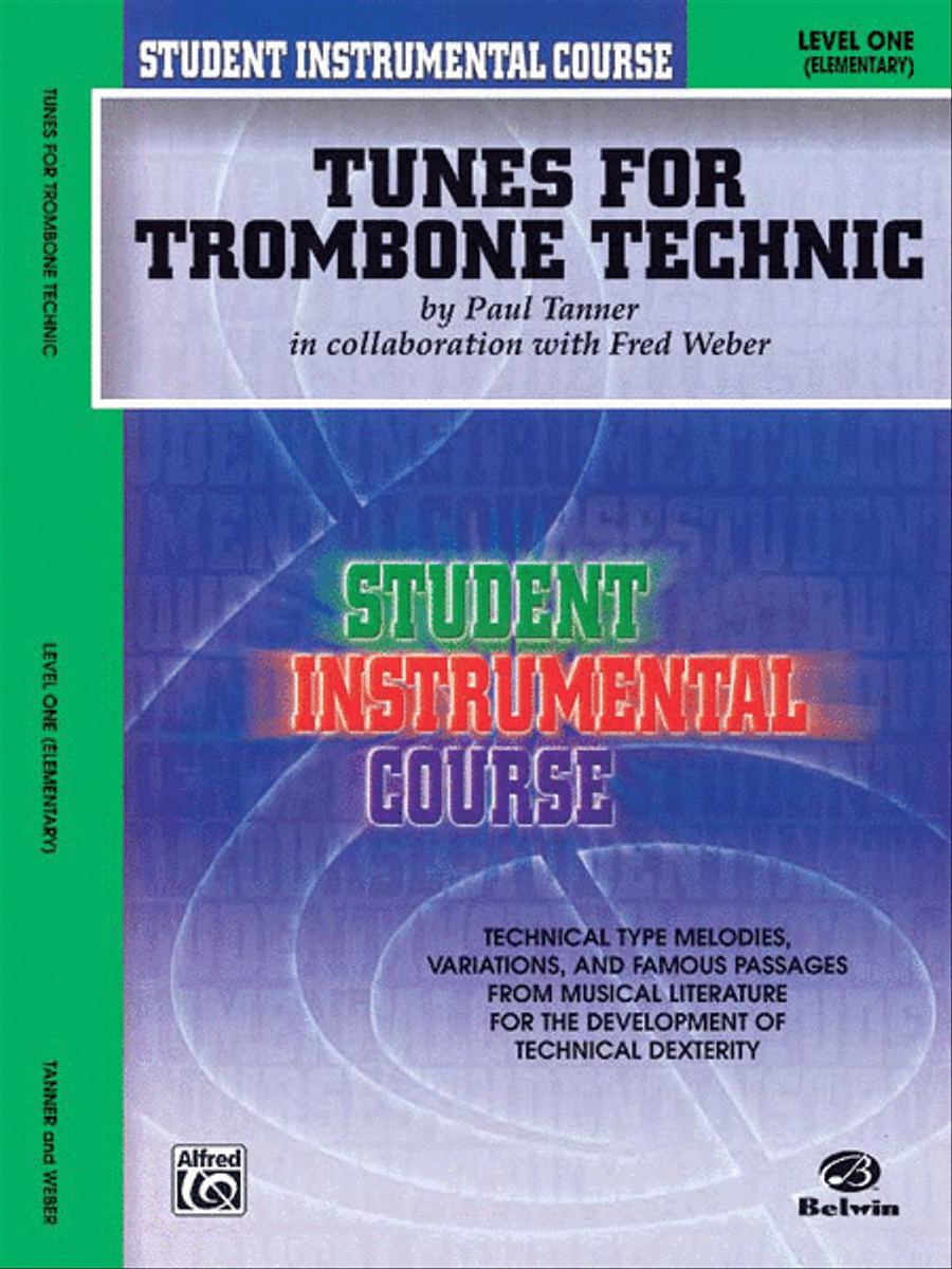 Student Instrumental Course Tunes for Trombone Technic Baritone Horn scores gallery preview page 1