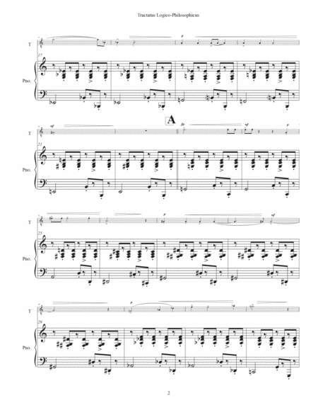 Tractatus Logico-Philosophicus (2022) piano vocal score