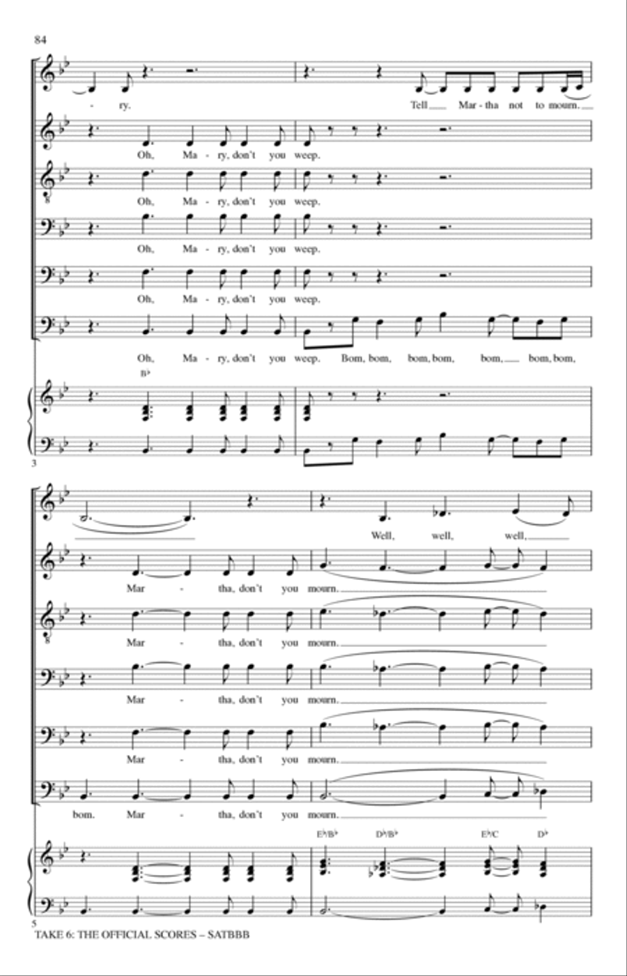 Mary Mary A Cappella scores gallery preview page 2