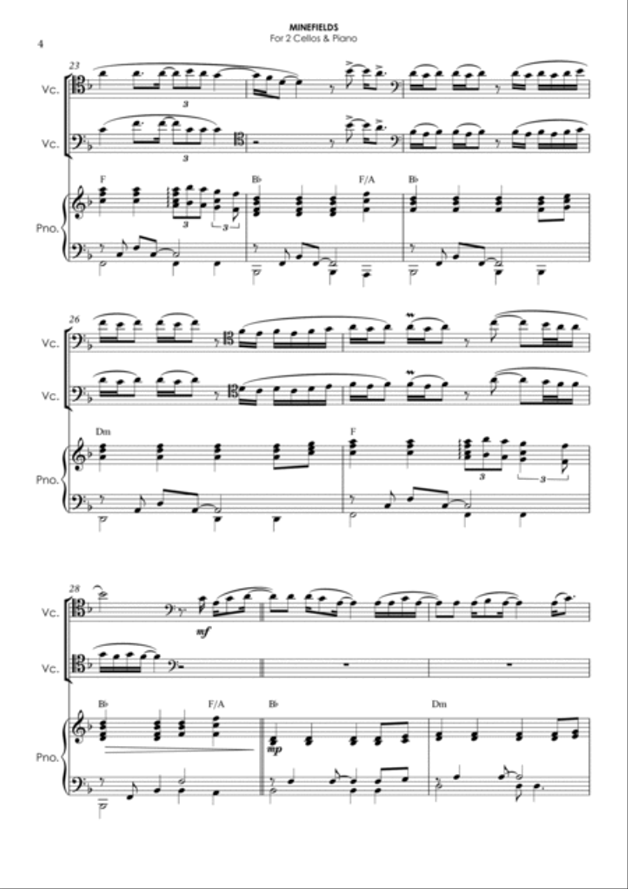 Minefields String Duet scores gallery preview page 4