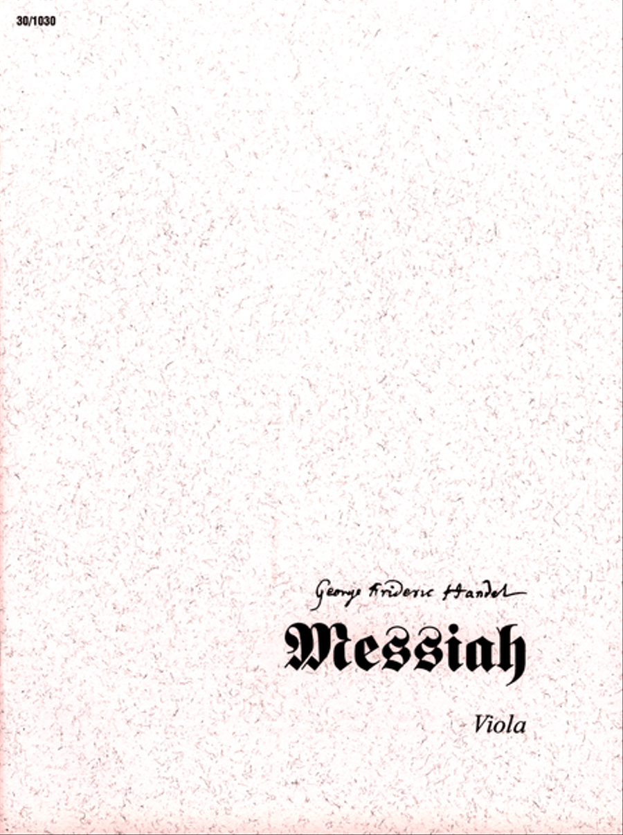 Messiah - Viola Viola scores gallery preview page 1