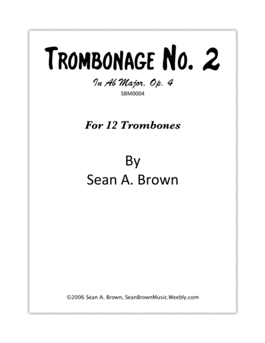 Trombonage No. 2 in Ab Major, Op. 4 image number null