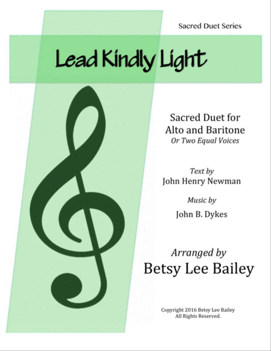 Lead Kindly Light - Alto/Baritone Duet Piano scores gallery preview page 1