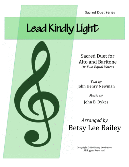 Lead Kindly Light - Alto/Baritone Duet image number null