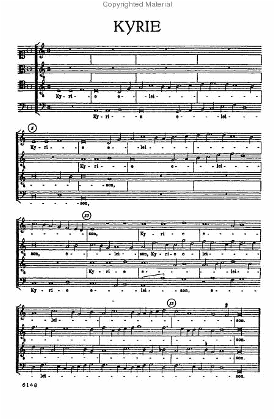 Missa Pange Lingua 4-Part scores gallery preview page 4