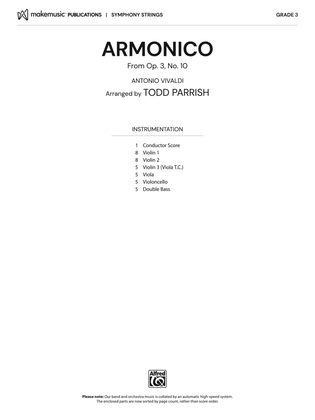 Book cover for Armonico: Score