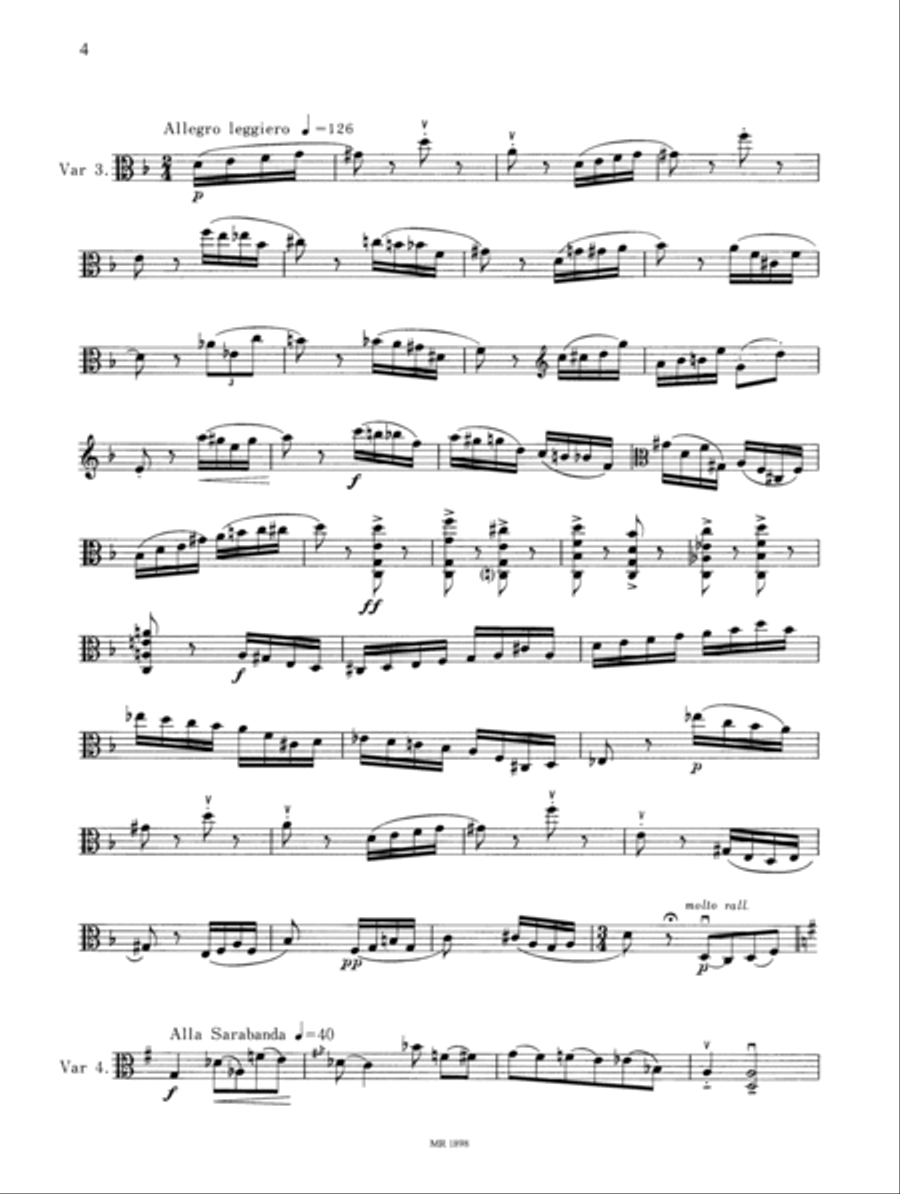 Variations Viola Solo scores gallery preview page 3