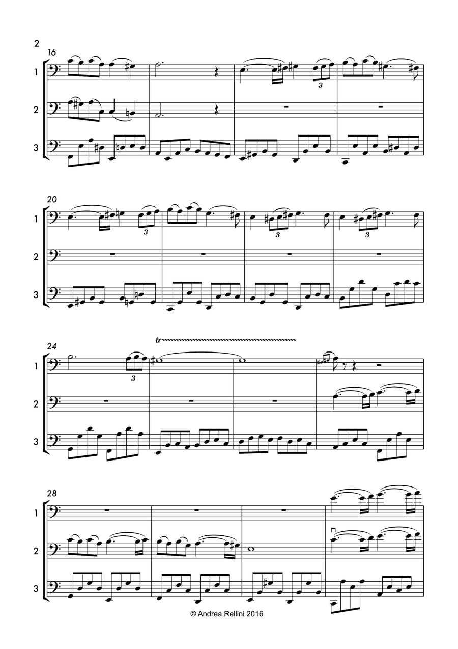Pavane ( 3 Cellos) Pavane ( 3 Cellos) String Quartet scores gallery preview page 3