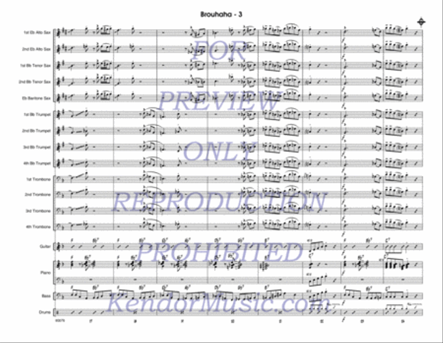 Brouhaha Brouhaha Jazz Ensemble scores gallery preview page 4
