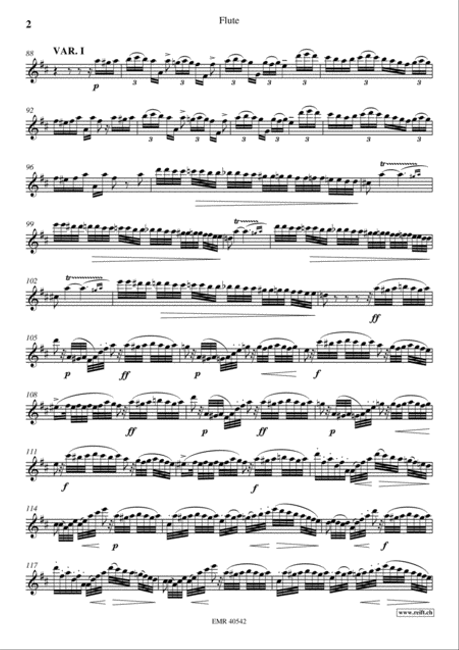 The Carnival Of Venice Flute Solo scores gallery preview page 3