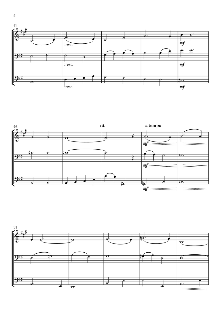 I'll Be Home For Christmas Brass Ensemble scores gallery preview page 4