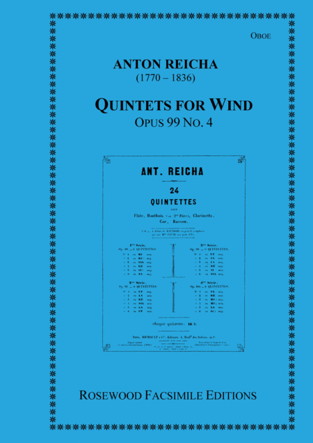 Anton Reicha : Wind Quintet, Op. 99, No. 4
