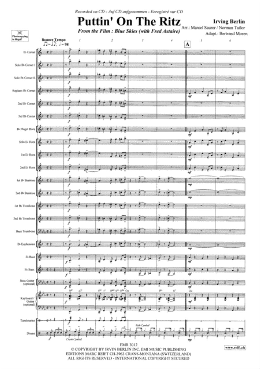 Puttin' On The Ritz Brass Band scores gallery preview page 4
