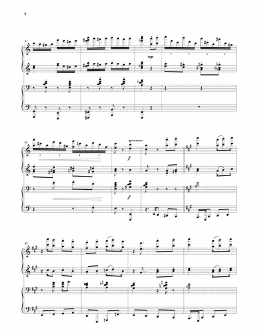 Turkish March Piano scores gallery preview page 4