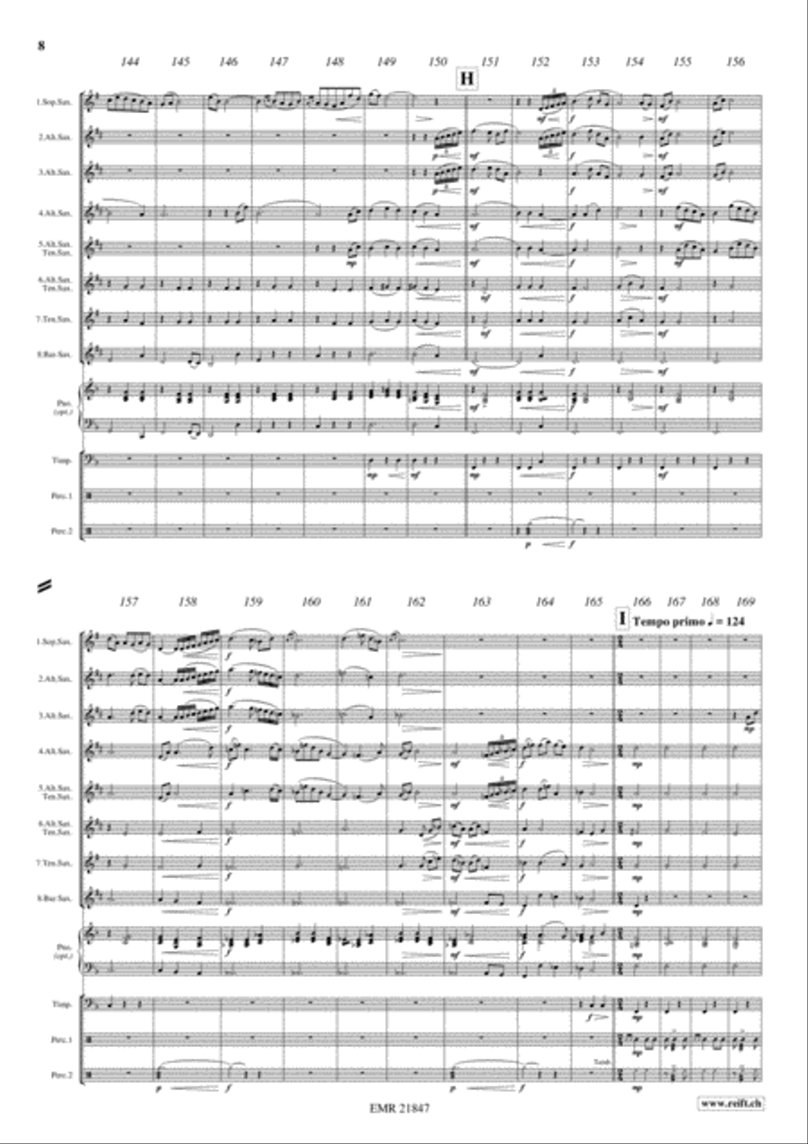 Irish Story Saxophone Ensemble scores gallery preview page 8