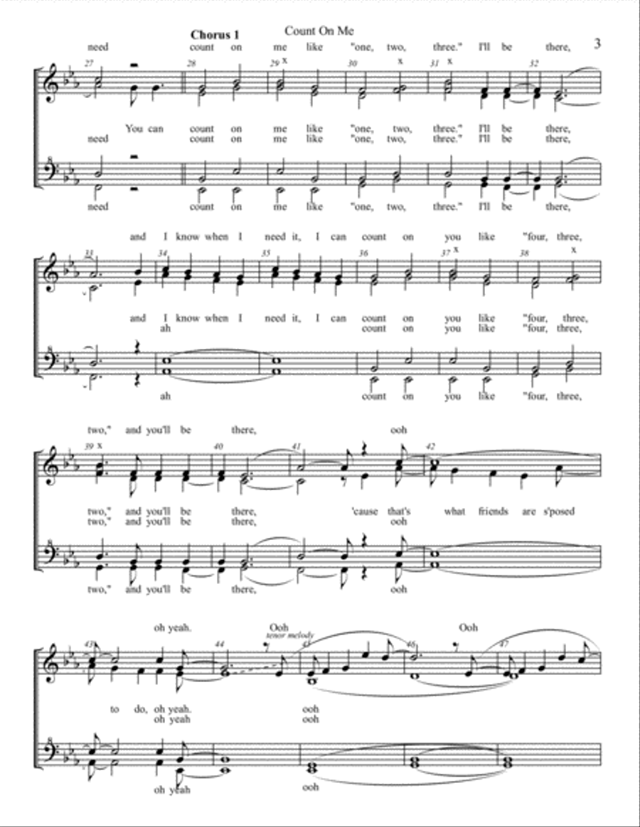 Count On Me SSAA scores gallery preview page 3