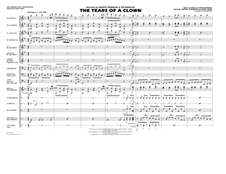 The Tears Of A Clown - Full Score image number null