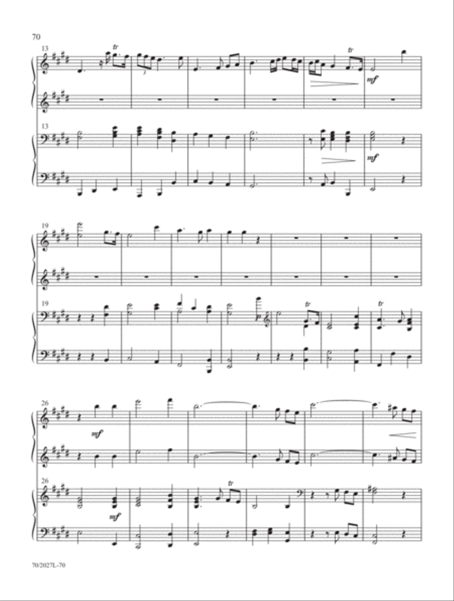 Four-Hand Favorites for Lent and Easter Piano Duet scores gallery preview page 27