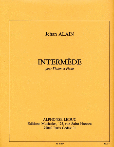 Intermede (violin and Piano)