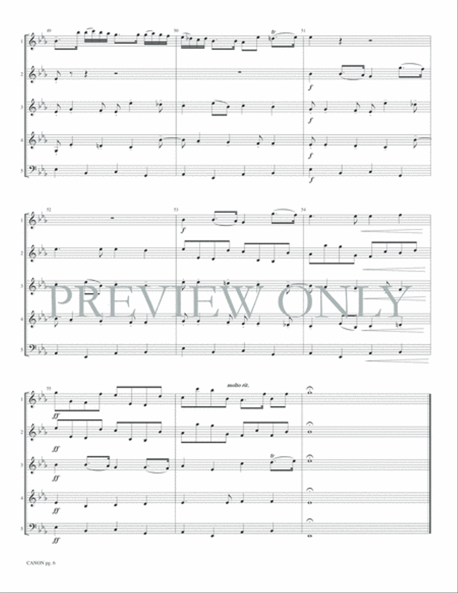 Canon Woodwind Ensemble scores gallery preview page 8
