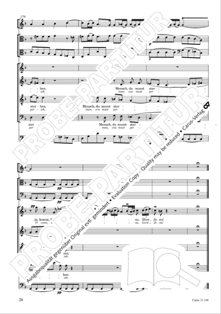 God's own time is the time appointed (Gottes Zeit ist die allerbeste Zeit) 4-Part scores gallery preview page 27
