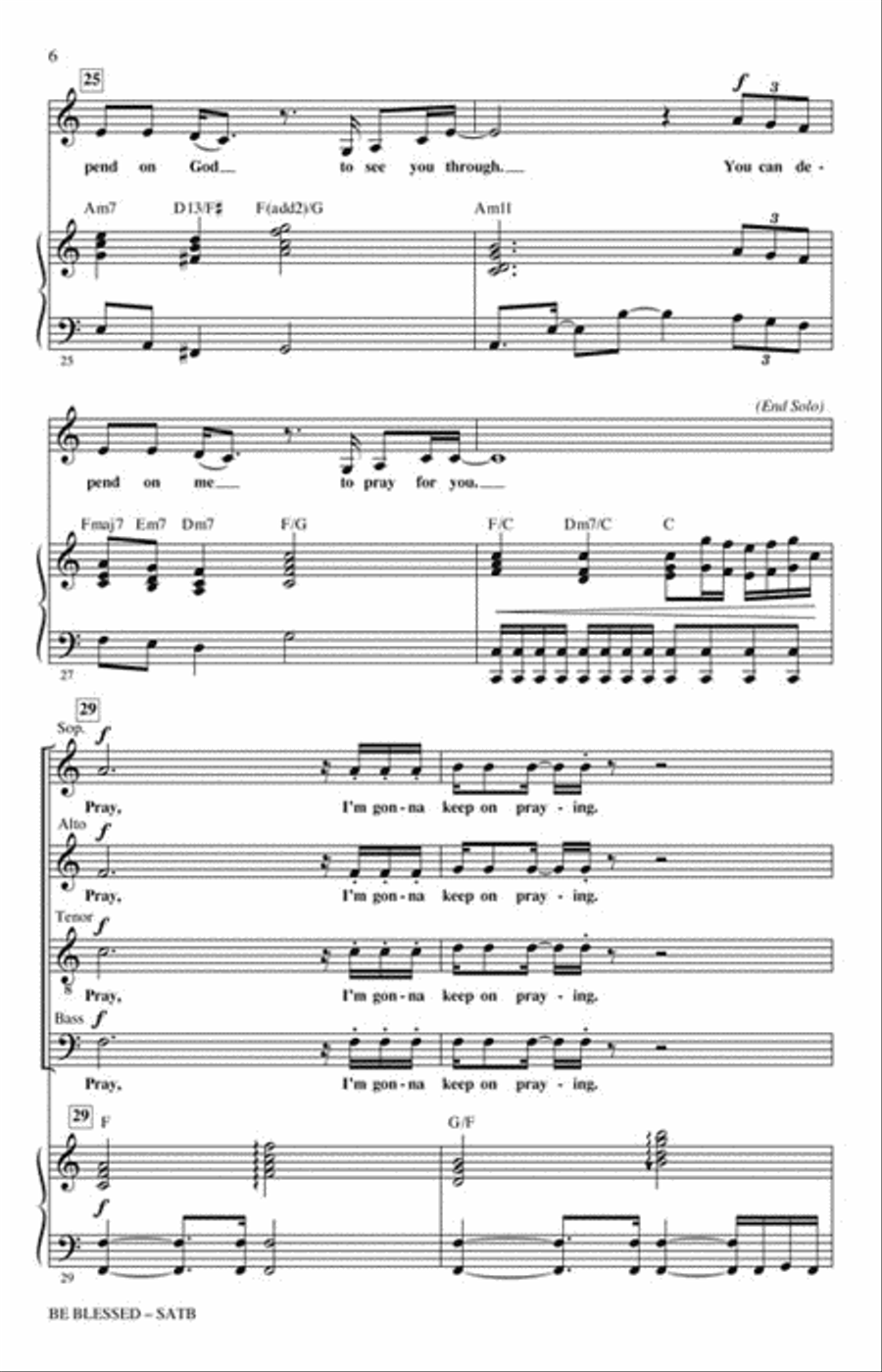 Be Blessed 4-Part scores gallery preview page 2